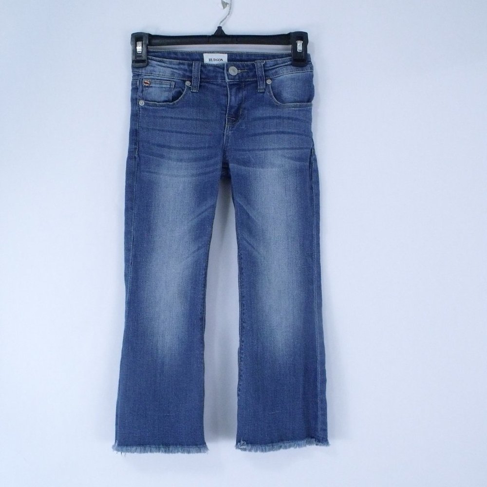 Hudson Girls Skinny Jeans Frayed Hem 12